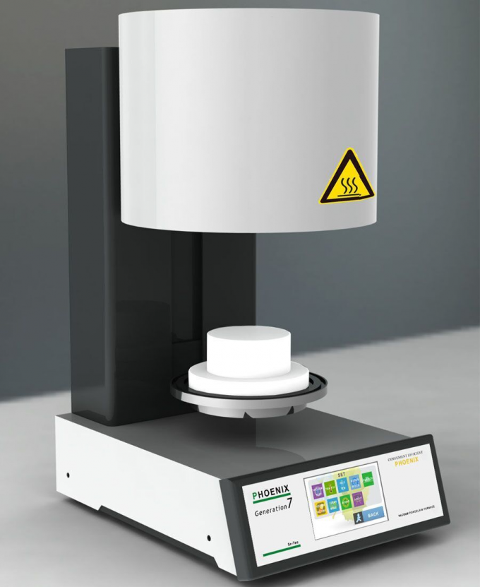 AC110V 1.5kw Dental Porcelain Furnace With Bottom Loading Ceramic Oven