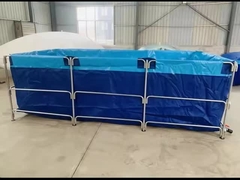Foldable fish farming tank
