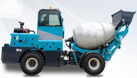 Self-loading concrete mixer truck 1.8 cubic meters 4 cubic meters cement tank truck mobile fully automatic mixer truck m