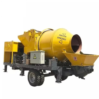 Concrete Mixing And Pumping Machine Mobile Concrete Production Line JBS40