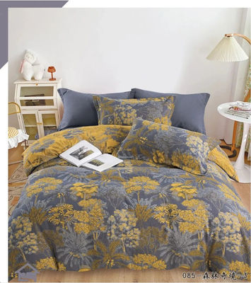 European Style Jacquard Soft Cotton Bed Sheet Pillow Case Fitted Sheet Customized Size