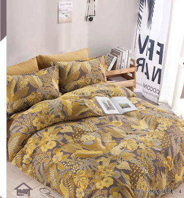 100%  Cotton Washed Fabric Double Jacquard Bedding Set  Duvet Cover