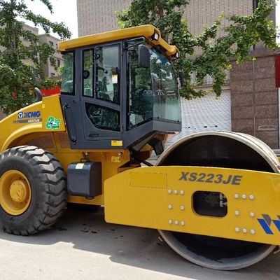 Used XCMG 22 Tons Single Drum Vibratory Road Roller  XS223JE