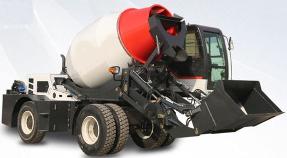 Self-loading concrete mixer truck 1.8 cubic meters 4 cubic meters cement tank truck mobile fully automatic mixer truck m