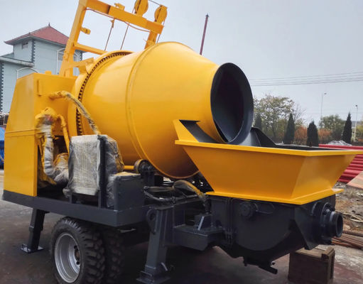 40 M3/H Diesel Trailer Concrete Pump Portable With Mixer XDEM