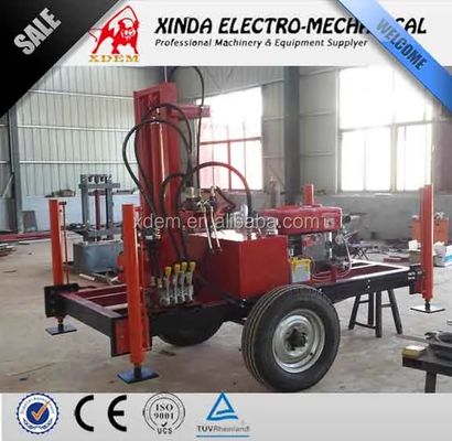 YZ50-150H Hydraulic Diesel Water Well Drilling Machine Optional Wheel/Crawler Chassis 210m Deep Borehole Drilling Rig Max 400mm Diameter Variable Speed Water Drilling Equipment For Farm Irrigation