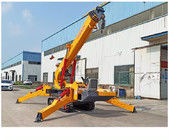 XDEM 8T 5T 3T Telescopic Boom Crane Lifting Equipment Mobile Spider Crane Diesel And Electric Dual Power