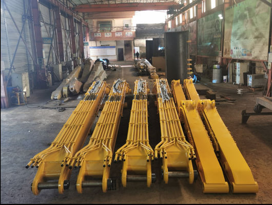OEM 18-22m Extension Excavator Long Reach Boom Arm For 20-50T Excavator Long Boom Customization