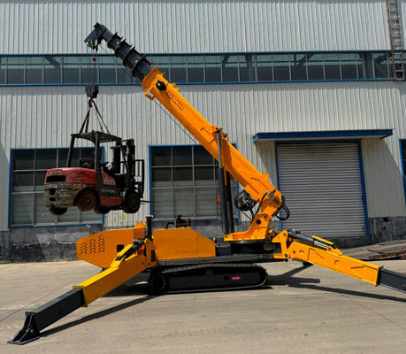 XDEM 8T 5T 3T Telescopic Boom Crane Lifting Equipment Mobile Spider Crane Diesel And Electric Dual Power