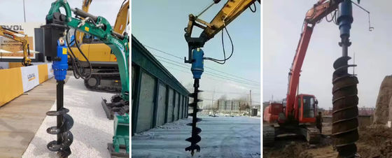 New Excavator Attachment Rotary Drill Auger Drill Standard Diameter For Wholesale Excavator Market