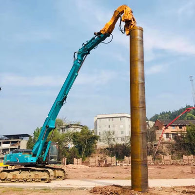 Customized 20-60 Ton Digger Piling Boom Extension Boom and Arm with Hammer for Construction Excavator