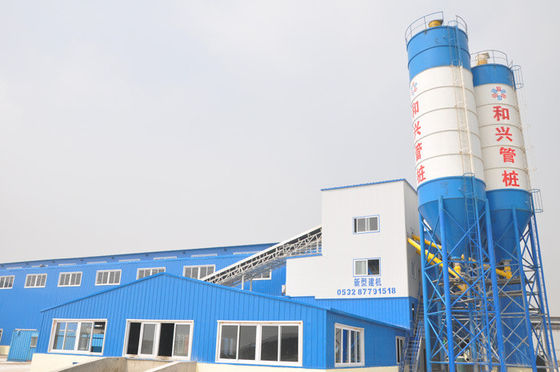 High Output HZS60 60M3H 110kw Concrete Batching Plant Commercial Central Concrete Plant With Mixer