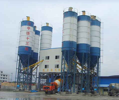High Output HZS60 60M3H 110kw Concrete Batching Plant Commercial Central Concrete Plant With Mixer