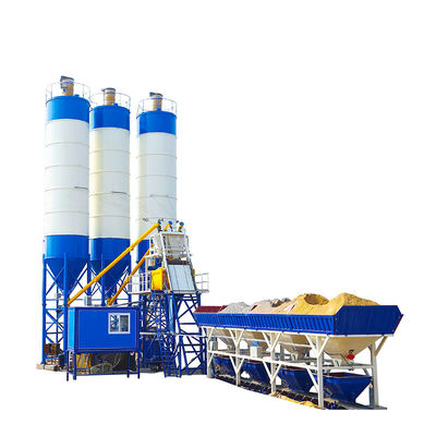 High Output HZS60 60M3H 110kw Concrete Batching Plant Commercial Central Concrete Plant With Mixer