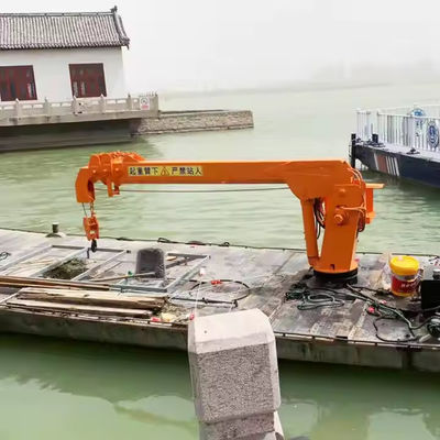 XDEM Floating Cranes Telescopic Boom Fixed Hydraulic Crane for Ships and Fishing Boats from Wharf