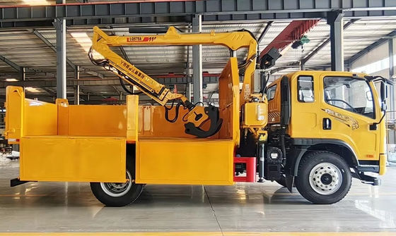 XDEM Hydraulic 4-Wheel Drive Grab and Transport Wood Truck Dump Machine with Bucket for Agricultural Use