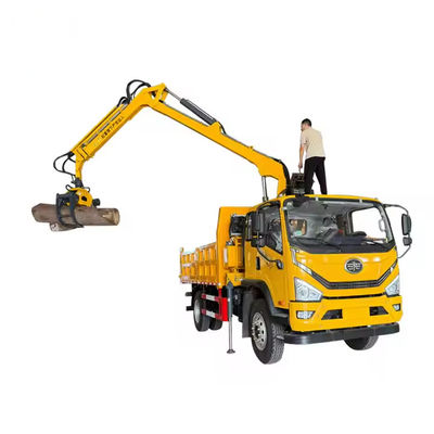 XDEM Multi Functional Hydraulic Rotating Boom Grab Timber Crane with Automotive Chassis for Agricultural Use