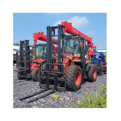 XDEM High Load Capacity Off-Road Forklift Crane in All-Terrain Conditions for Heavy Lifting