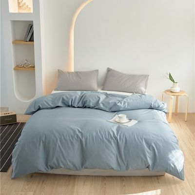 Light Blue 100% Pure Long Staple Cotton Duvet Cover Bedding Clothes Bedding Sets