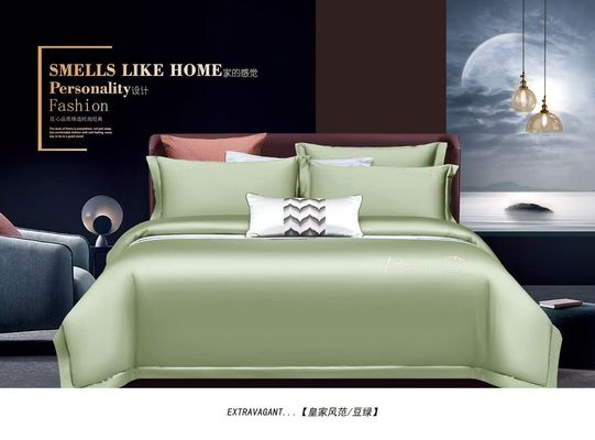 Light Green Egptian Cotton Duvet Cover Bedding Set Textile Bed Sheet