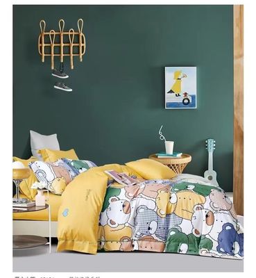 New Design 100% Cotton Reactive Print Duvet Cover Bedding Set High Quality Customized Size