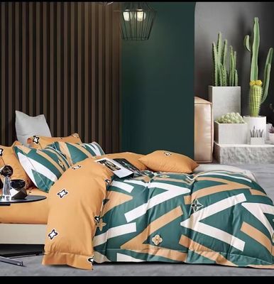 Pure Cotton Reactive Print Duvet Cover Bedding Set Homeware Bedclothes