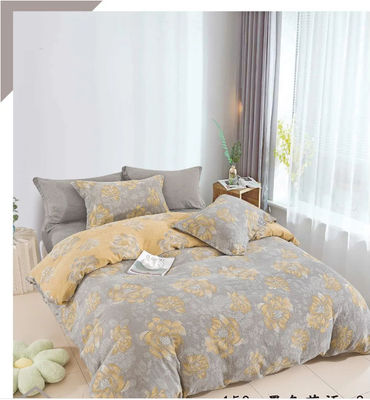 Color Jacquard Cotton Fabric Home Textile Bedding Set Customized