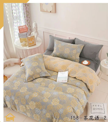 Cotton Bedding Set Cutom Size Duvet Cover Bed Sheet Pillow Case Fitted Sheet