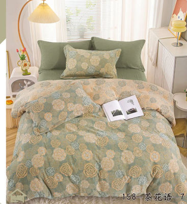 European Jacquard Pure Cotton Color Weaving Beddings Customized Size