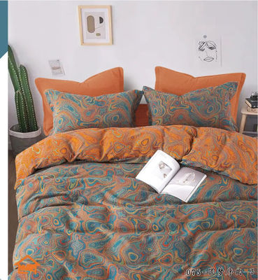 Natural Pure Cotton Color Weaving Jacquard Bedding Customized Size Bedding Set
