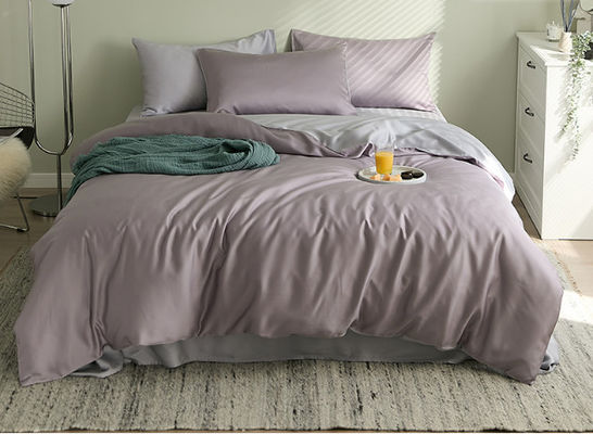 Pure Color 60S European Luxury Tencel Bedding Set Home Textile Product Customized Size
