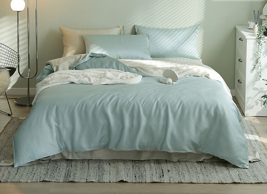 Pure Color 60S European Luxury Tencel Bedding Set Home Textile Product Customized Size