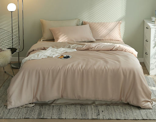 Pure Color 60S European Luxury Tencel Bedding Set Home Textile Product Customized Size