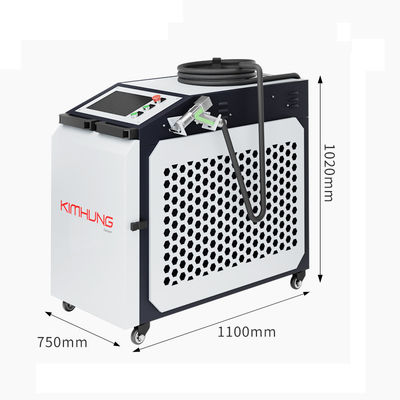 High Speed Laser Cleaning Machine 1500W 2000W Air Cooling Stainless Material Metal Rust Oil Oxidation Layer Removal