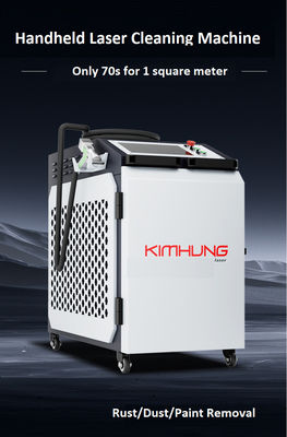 High Speed Laser Cleaning Machine 1500W 2000W Air Cooling Stainless Material Metal Rust Oil Oxidation Layer Removal