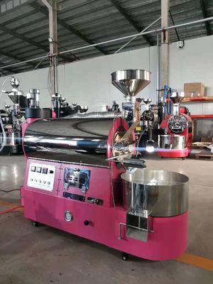 220V 3kg 6kg Coffee Roaster Machine Double Wall Stainless Steel Drum Free Add Air Gauge / Bluetooth Connect Artisan Record Curve