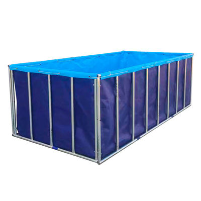 XDEM Agriculture Foldable PVC Square Tanks Tarpaulin Culture Square Fish Pond Rectangle Shape for Fish Farm Use