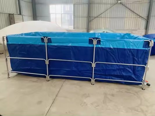 XDEM Agriculture Foldable PVC Square Tanks Tarpaulin Culture Square Fish Pond Rectangle Shape For Fish Farm