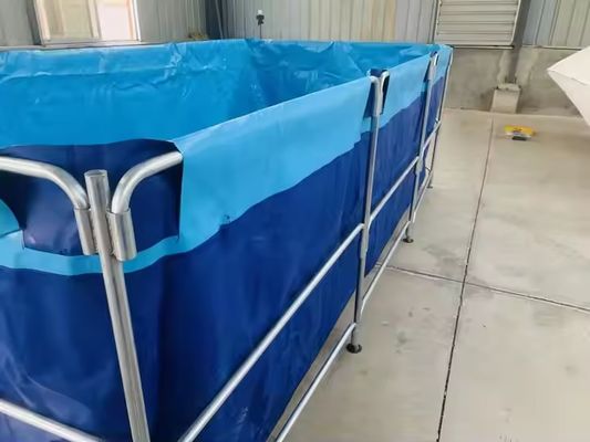 XDEM Agriculture Foldable PVC Square Tanks Tarpaulin Culture Square Fish Pond Rectangle Shape for Fish Farm Use