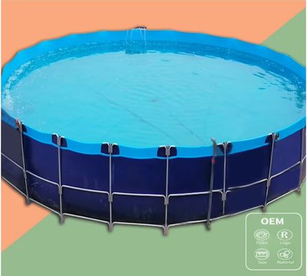 XDEM Agriculture Foldable PVC Square Tanks Tarpaulin Culture Square Fish Pond Rectangle Shape for Fish Farm Use