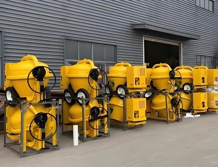350L Diesel Portable Concrete Mixer Machine 14M³/H
