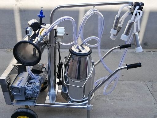 Portable Mobile Sheep Milking Machine Anti-Corrosion Farm Milker For Small Livestock Farms