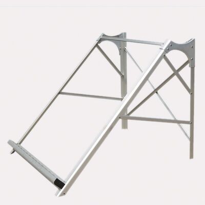 Galvanized Ground Mount Solar Panel Bracket & Anti-Theft Secure Lock, Fit 300W-20kW PV Modules Outdoor Photovoltaic Mounting Equipment