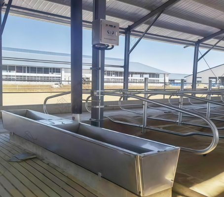 Livestock Waterer Powder Coated Corrosion Resistant Drinking Trough Easy to Connect With Farm Water Supply System for Cattle Cow Barn Use