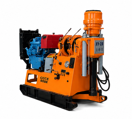 XDEM Chongtan XY-2B Spindle Type Core Drilling Rig 530m Geological Exploration Drilling Machine Max 300mm Borehole Water Well Grouting Micro Pile Drill Rig With Diesel & Electric Dual Power