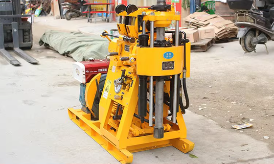 XY-1 High Speed Geological Core Drilling Rig 100m Depth Spindle Rotary Exploration Drill Machine For Soil Sampling Water Well Grouting Blasting Hole Drilling Equipment