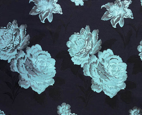 Floral Fabric Jacquard TC Yarn-dyed H/R 21.0cm 460T/83%T/17%C/185gsm