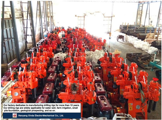 Portable XY-1A-4H Geological Exploration Drilling Rig 150m Hydraulic Feed Rock Coring Machine Integrated Diesel Engine Mud Pump For Mountain & Plain Construction Survey