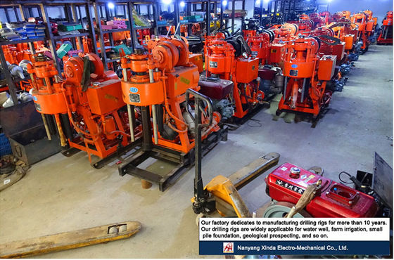 Portable XY-1A-4H Geological Exploration Drilling Rig 150m Hydraulic Feed Rock Coring Machine Integrated Diesel Engine Mud Pump For Mountain & Plain Construction Survey