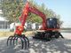 43.6kw 7t Earth Excavation Machine HT75W With Four Wheel